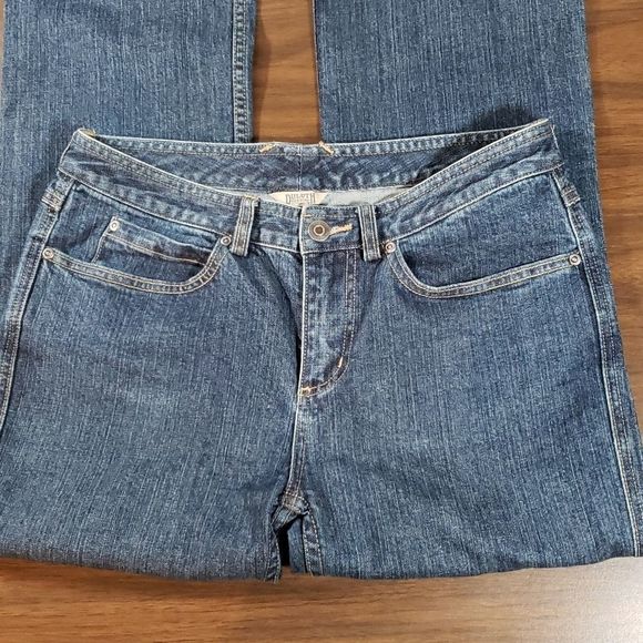 Duluth Trading Company‎ Flex Work Curvy Bootcut Denim Jeans 53507 Size 6 x 33 - Picture 2 of 9